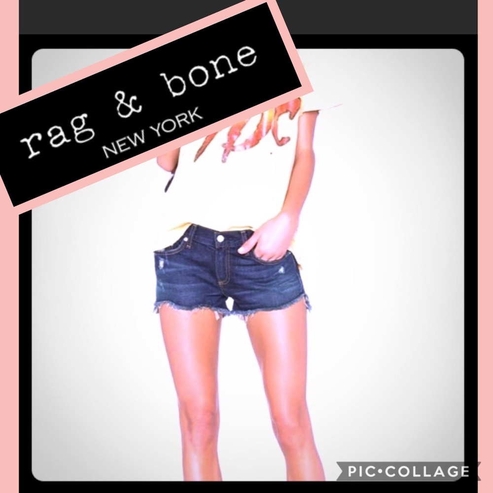 NWT Rag & Bone Dark Cutoff Shorts, Doris, sz 27. - Picture 3 of 7